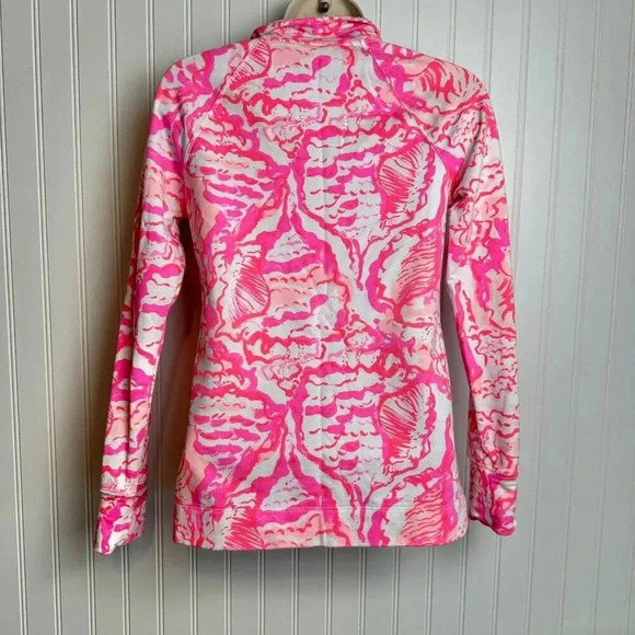 Lilly Pulitzer pink half zip long sleeve pullover jacket size XXS L38 - Picture 7 of 9